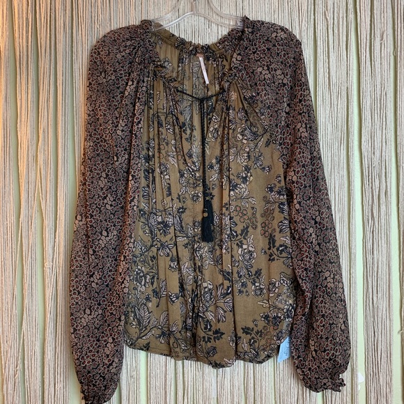 Free People Hendrix Floral Sheer Top - Picture 5 of 8